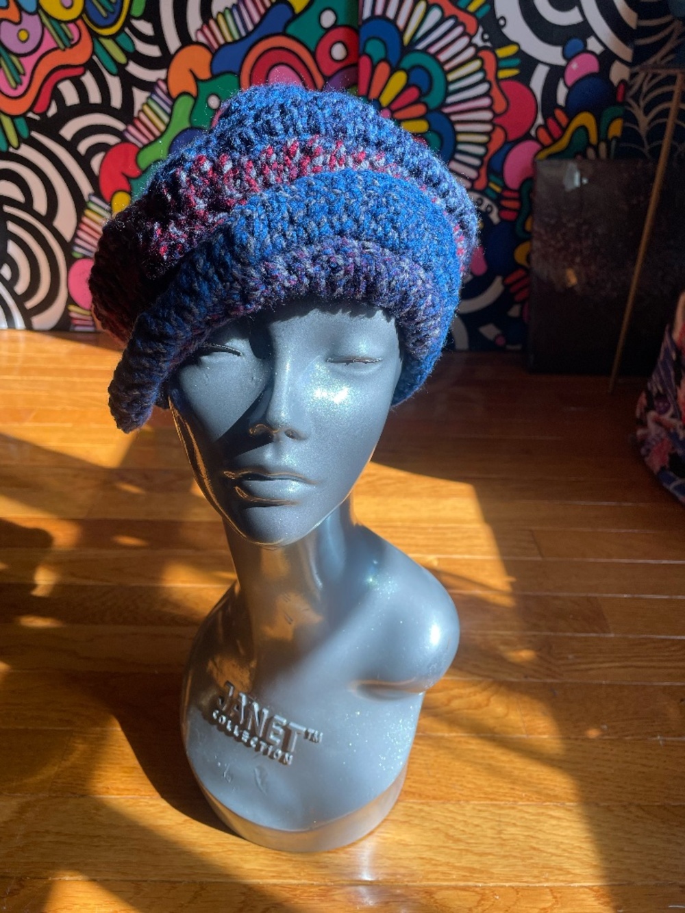 🧶 Handmade Crochet Hat – Berry #2